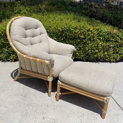 McGuire Lounge Chair & Ottoman