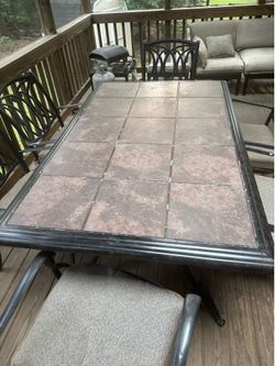 Patio table and chairs
