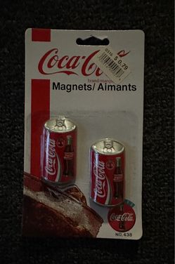 #62 Coca-Cola Can Magnets Set of 2