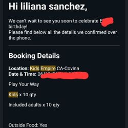 Kids Empire Reservation.