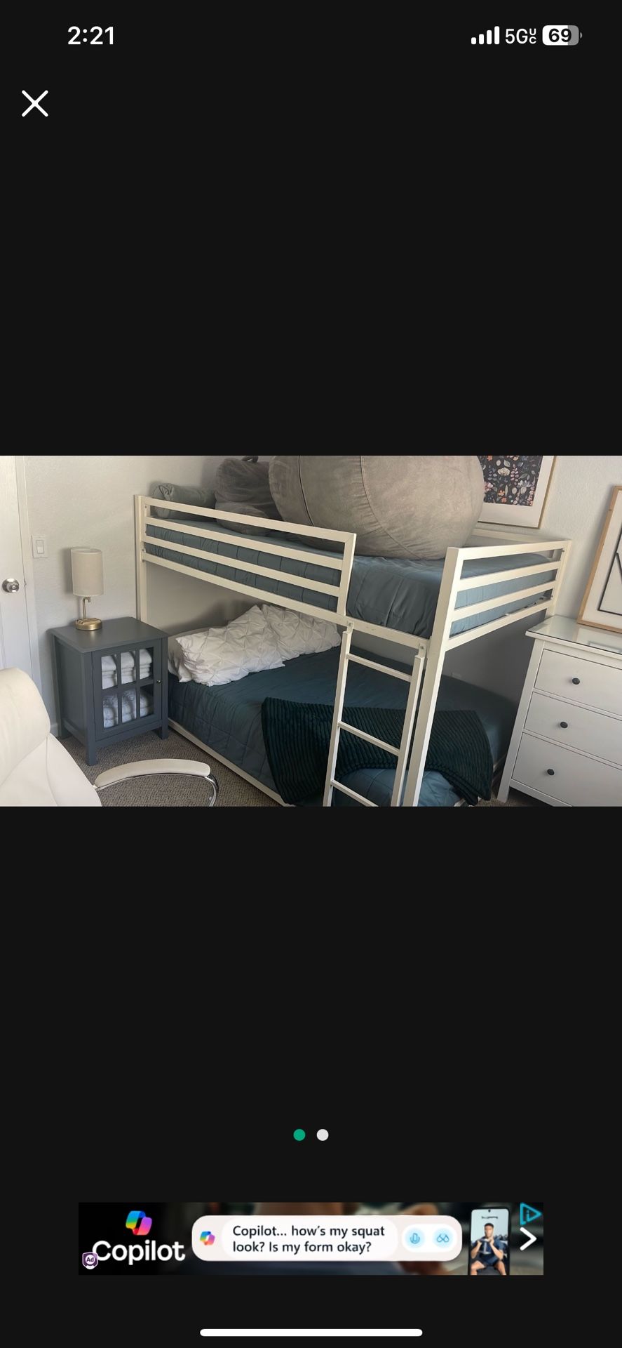 Full Metal Bunk Bed Frame