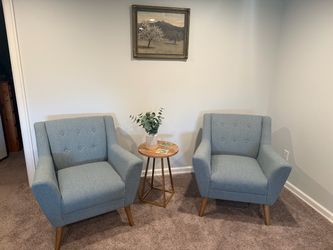 Set of 2 Mid-Century Modern Accent Chairs
