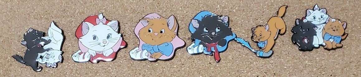 Loungefly Aristocats Painting Box Lunch Mystery Box Full Set 6 Pins