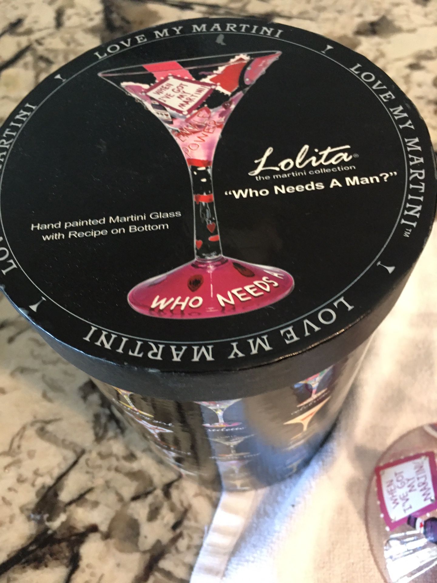 Lolita Martini Glass- Who Needs A Man