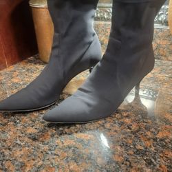 Donald Pliner Nylon Ankle Boots, Size 10