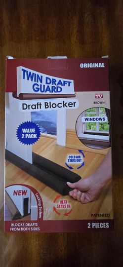 Twin Draft Guard Draft Blocker 2-Pack Brown