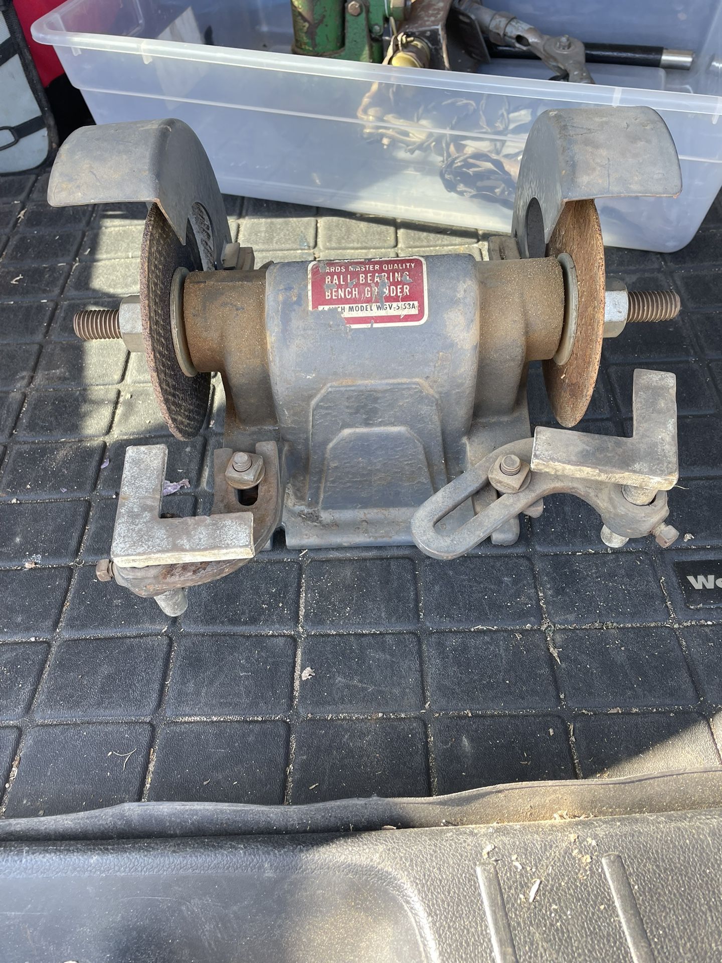 Grinder, Runs On Belt And Motor