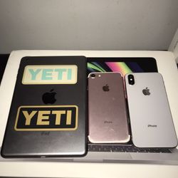 Headphones, iPad And iPhones 