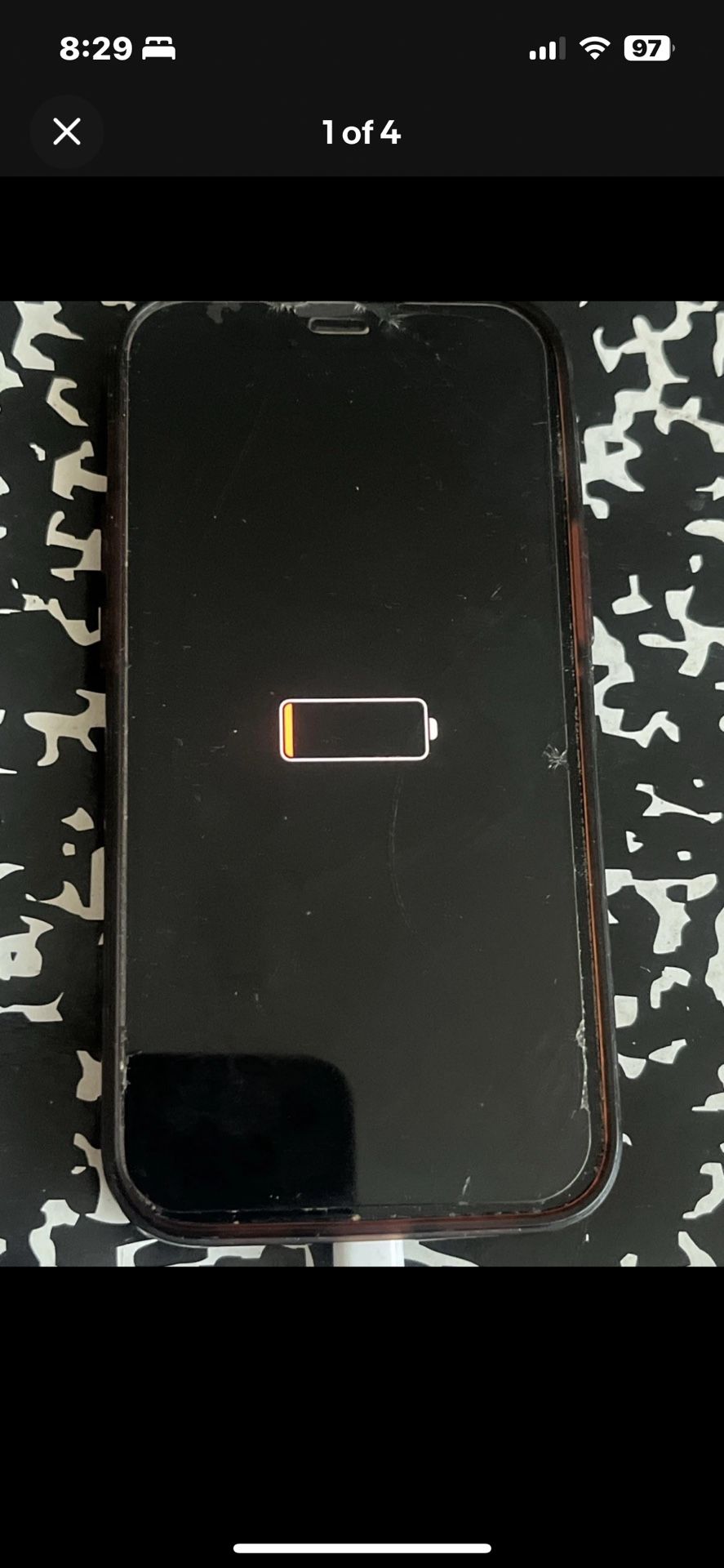 Apple iPhone 11 64GB Black Sold As-Is for Parts Or Repair Read Details