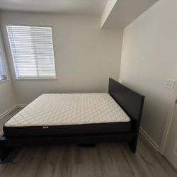 Bed Frame And Queen Bed( 6 Months Old)