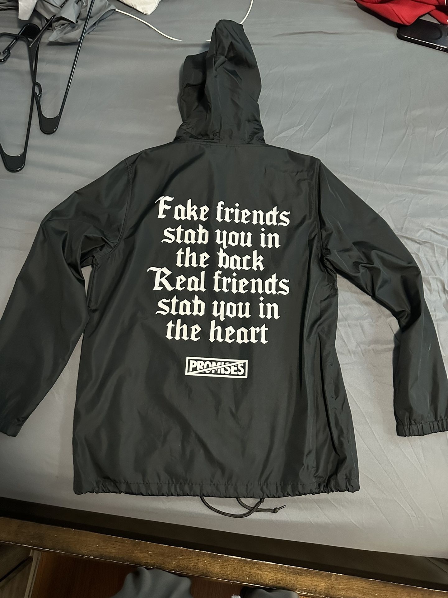 Broken Promises Rain Jacket Size Large L