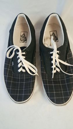 Vans Low-Top Plaid Canvas Sneakers Men’s 11