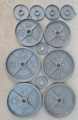 Hampton Deep Dish standard barbell steel plates