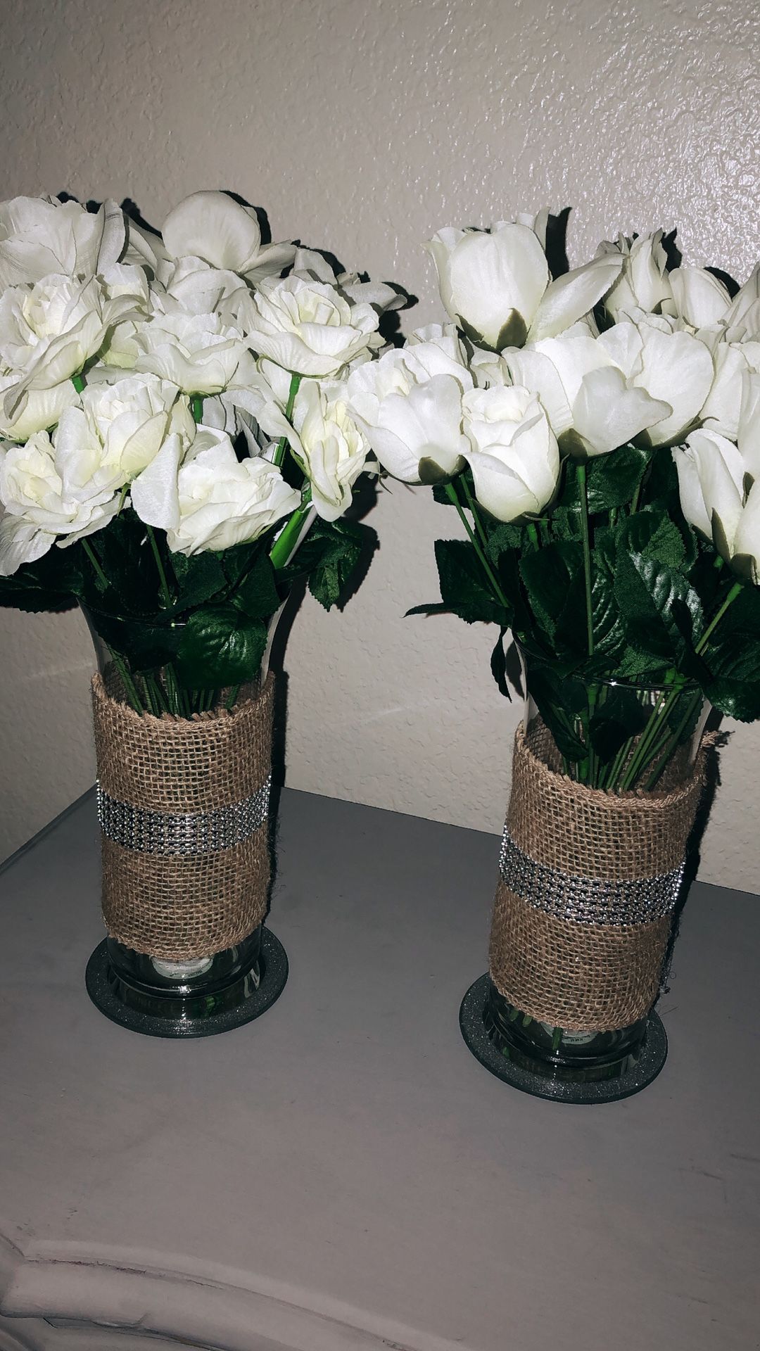 Vases with flowers