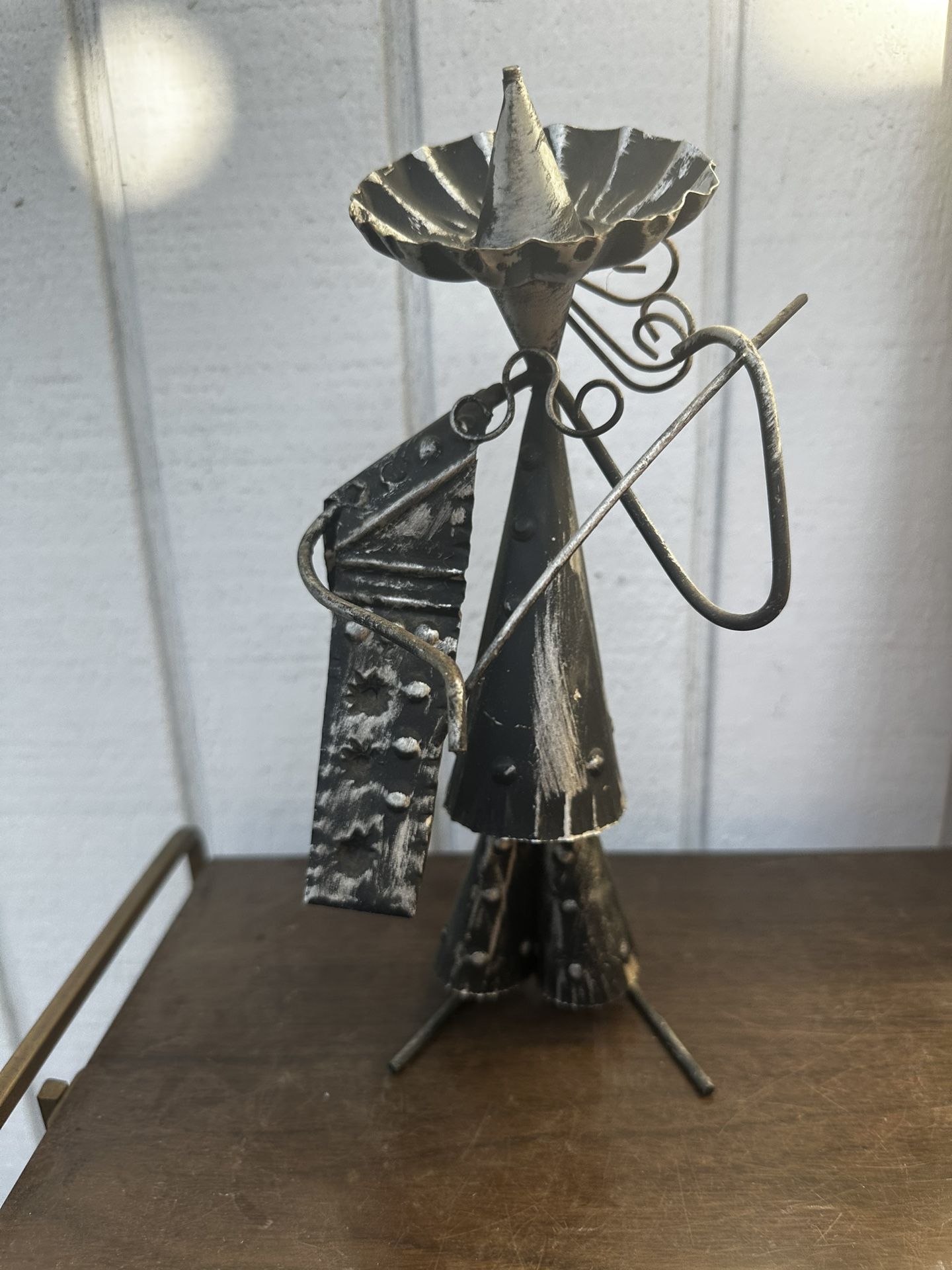 Metal Art Sculpture Musician Figure