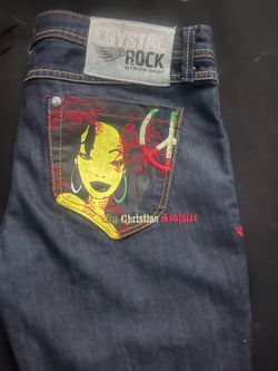 Christian audigier y2k pants