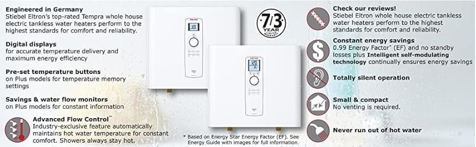Whole House Tankless Heater – Tempra 36 Plus,  Tankless Electric Water Heater