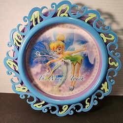 Disney"Tinkerbell" Holographic Wall Clock"The Magic Touch"Pretty Little Pixie" 