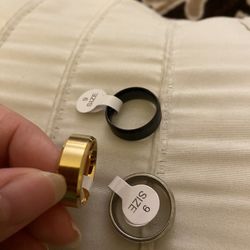 Mens Fashion Steel Wedding Band Size 10