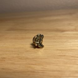Vintage Gold Tone Cowboy Boot Pin