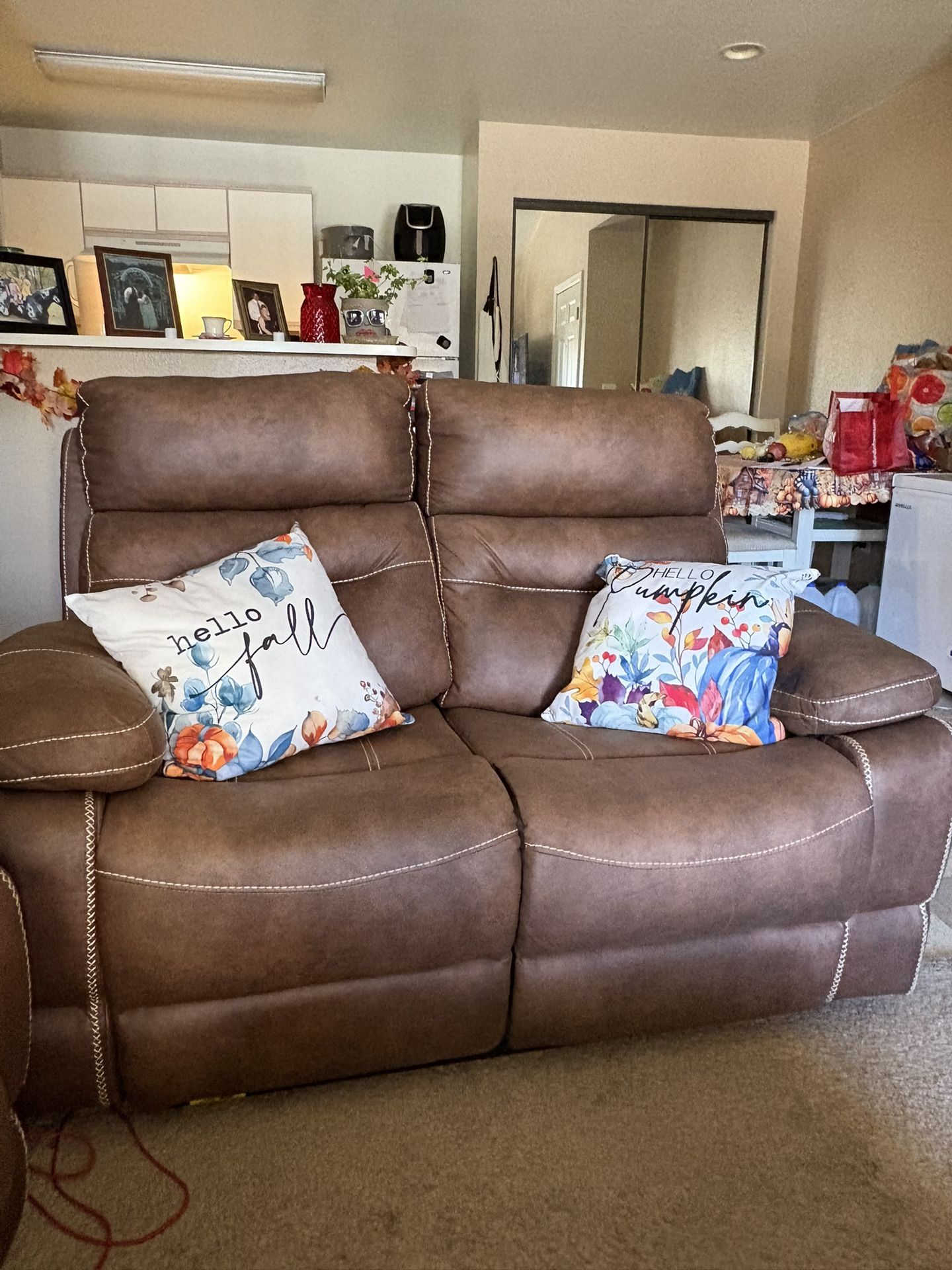 Suede Recliner Couches