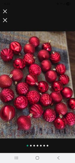 Christmas Ornaments Red