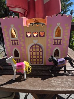 ALL WOOD CASTLE DOLL HOUSE