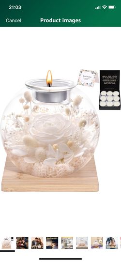 Christmas Birthday Gifts for Women Preserved Roses in Glass Dome with Scented - Romantic Preserved Flower for Women, Girlfriend, Wife, Mom, Grandma, S