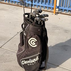 Full Golf Club Set – Nike Sasquatch Driver + Irons + Odyssey Putter + Cleveland golf bag