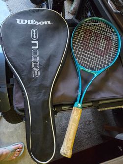 Used Wilson tennis racket and case