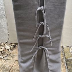 Safaveih Adrianna 19” Linen Covered Chair Dining Desk Arctic Grey $200 Retail 