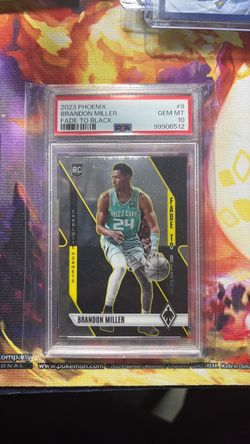Brandon Miller 2023 Phoenix Fade to Black RC PSA 10