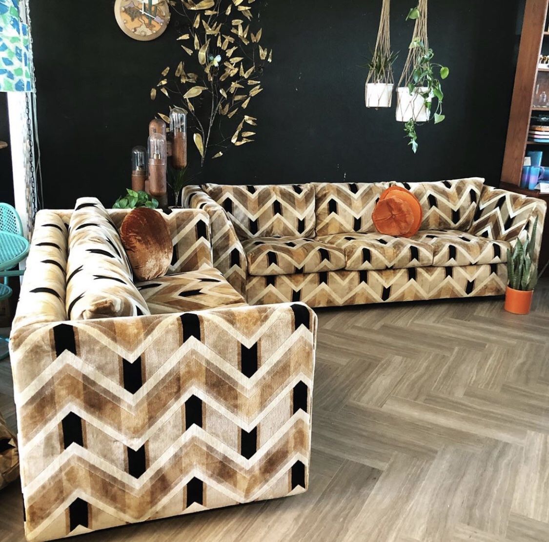 Vintage 1970’s couches/ sofa / set / 70’s groovy