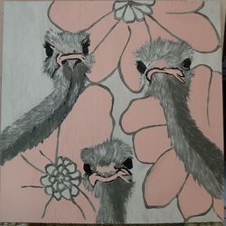 Ostrich Painting