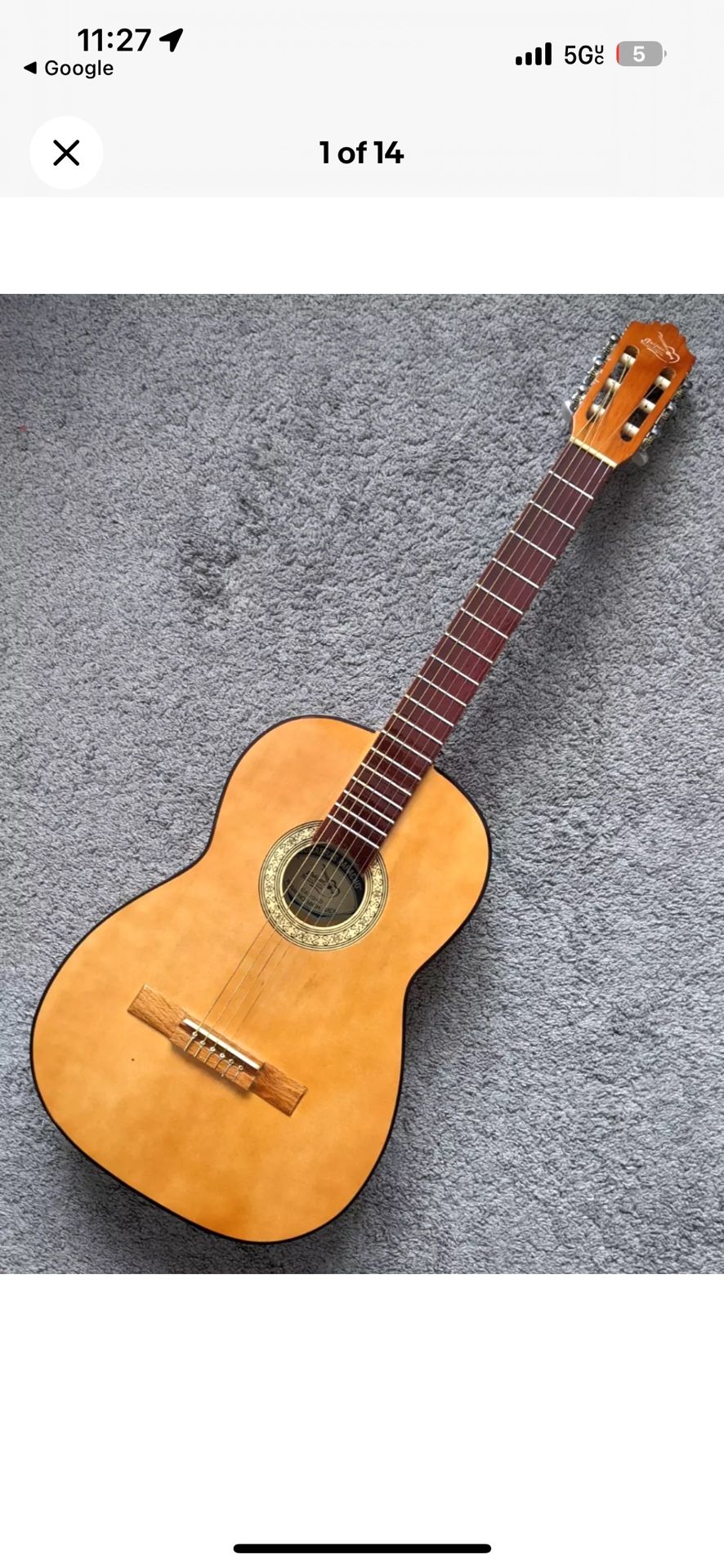 Lindero Classical Acoustic Guitar - Full Size Nylon Strings - Great for Beginners