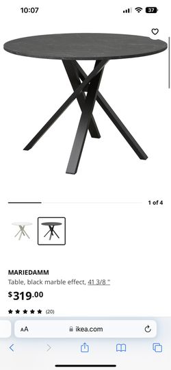 Ikea Black Marble Dining Table And Chairs