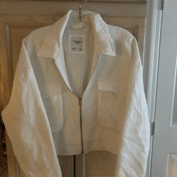 A&F White Jacket 