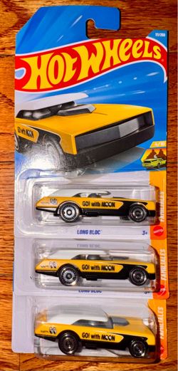 Hot Wheels Long Bloc Go with Moon 3-Pack