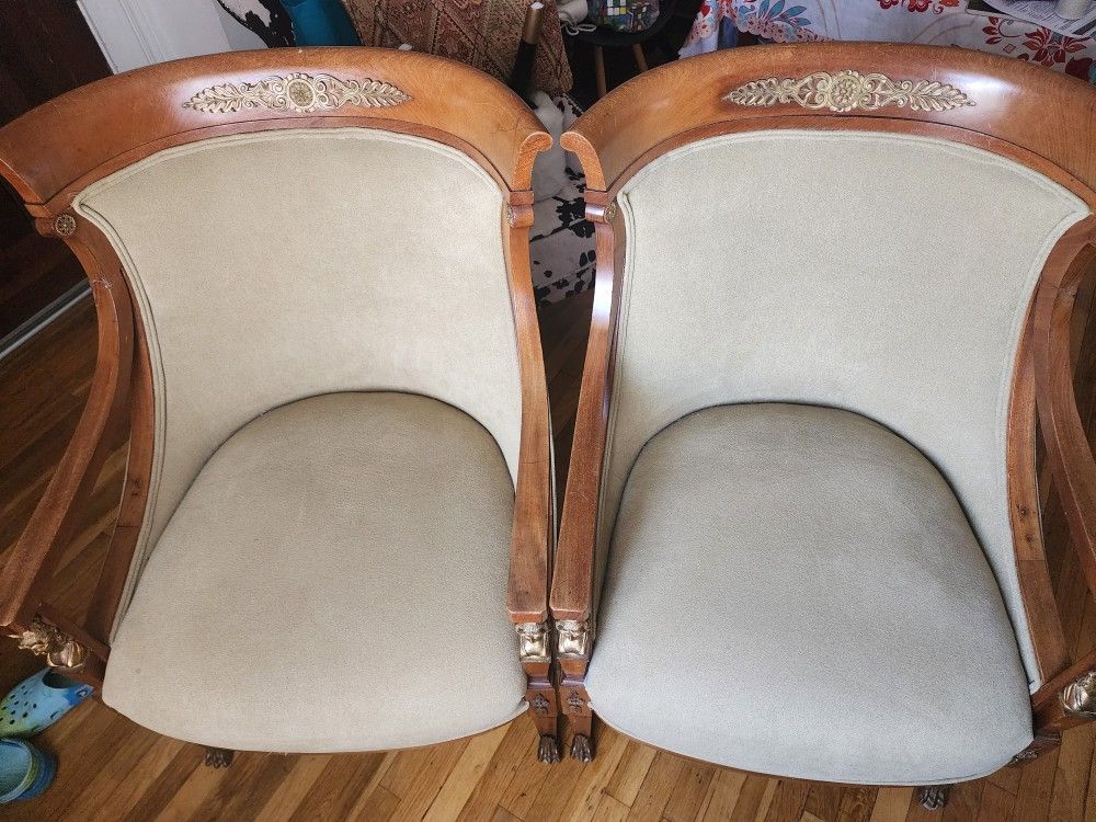 French Directoire Arm Chairs 