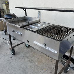 Carrito Para Tacos O Pupusas. Taco Grill With Flat Iron Top 
