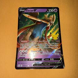 Zacian V - 016/025 - Pokemon Celebrations Sword & Shield Ultra Rare Card 