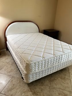 Queen Bed with headboard and