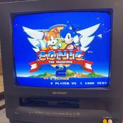 Sharp 13 Inch CRT Tv Rare Retro Y2K  13”  Color Monitor 