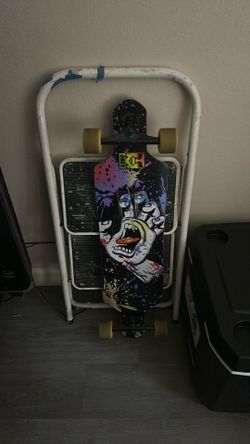 SEND OFFERS!! (original price $164) santa cruz skateboard longboard cruiser with green street safe wheels!