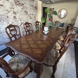9ft Dining Table, Two Leaves