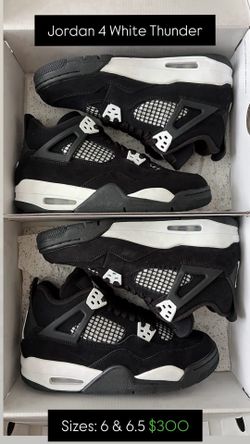 Jordan 4 White Thunder
