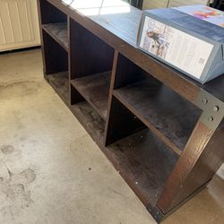 Free 60 length x 30 height x 15.5 width wood console