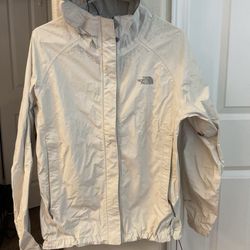 NORTH FACE RAIN JACKET WOMANS SIZE M FULL ZIP HOODIE