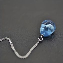 Illuminate Yourself With This Men's Or Women's Necklace Features The Sky And Clouds For Dreamers