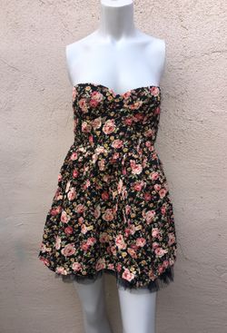 Papaya Floral bustier dress